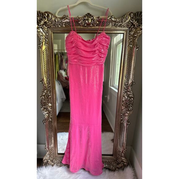 Hutch Tylia Pink Sequin Maxi Dress | Size 2 NEW NWT! - Picture 4 of 6